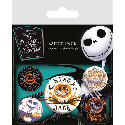The Nightmare Before Christmas (Colourful Shadows) badges