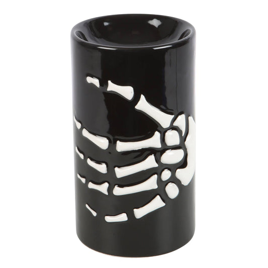 Gothic Halloween Skeleton Hand Oil Burner