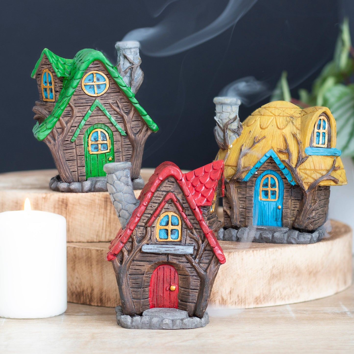 Woody Lodge Incense Cone Burner by Lisa Parker