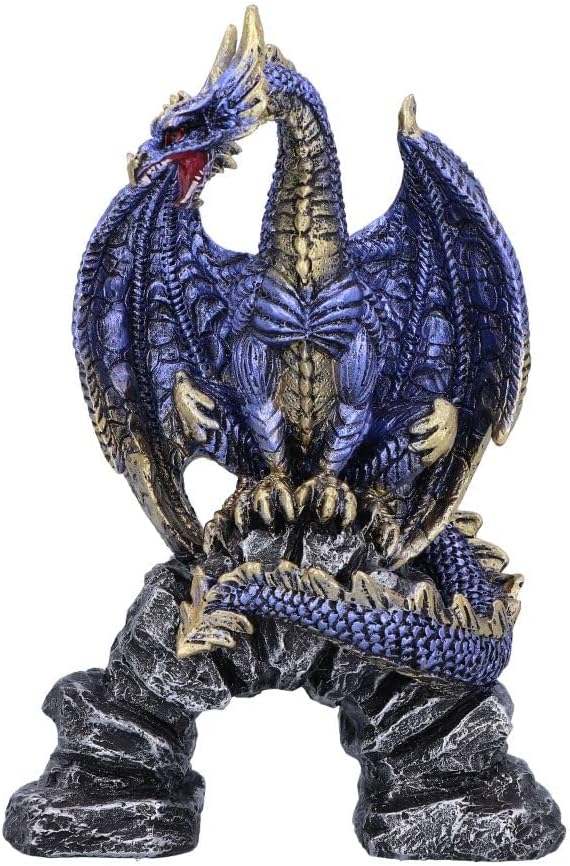 Acko Metallic Blue Dragon Figurine 15.5cm