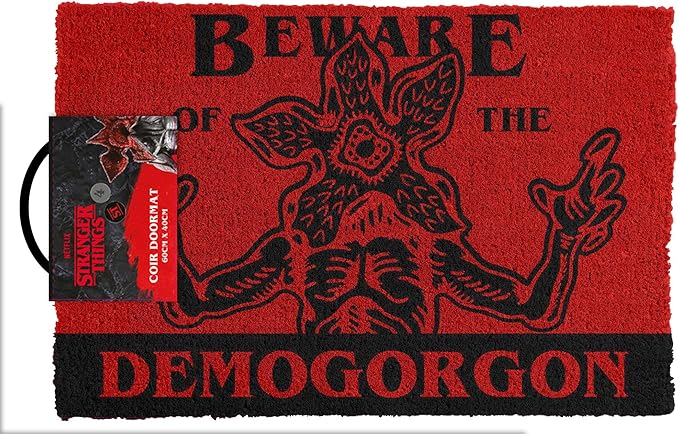Stranger Things Doormat (Beware Demogorgon Design) 40cm x 60cm