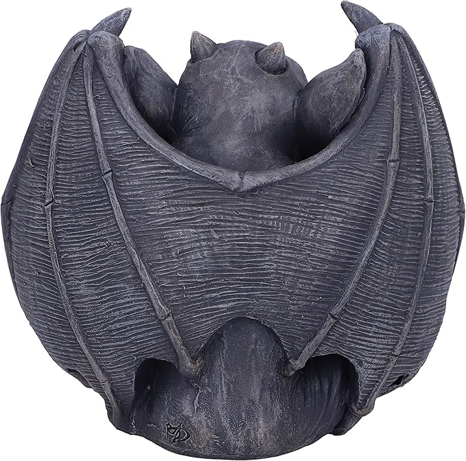 Hugo Dark Black Grotesque Gargoyle Figurine, 12.5cm