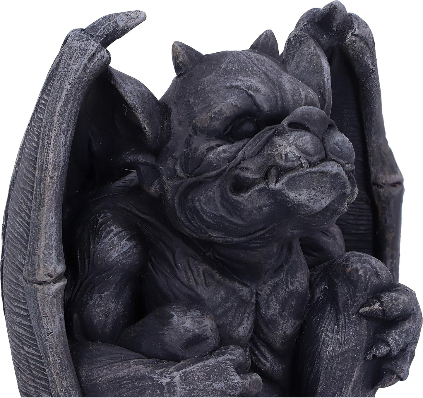 Hugo Dark Black Grotesque Gargoyle Figurine, 12.5cm