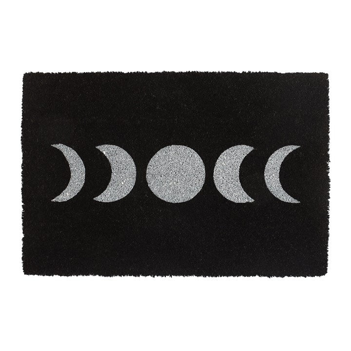 Black Moon Phase Doormat 60x40cm