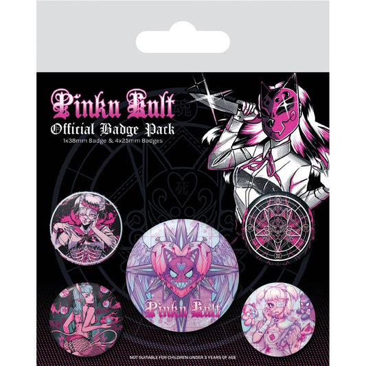 Pinku Kult (Deliciously Dark) Badge Packs