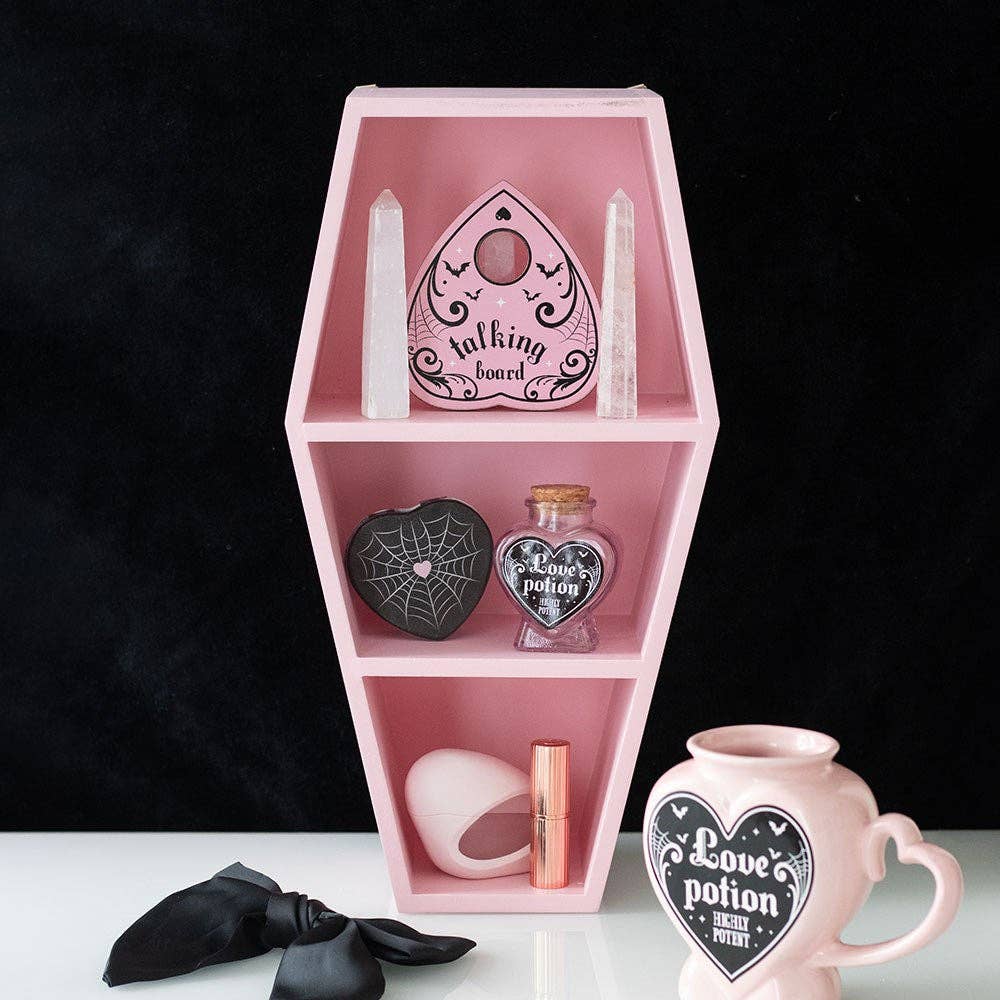 Pink Gothic Coffin Shelf