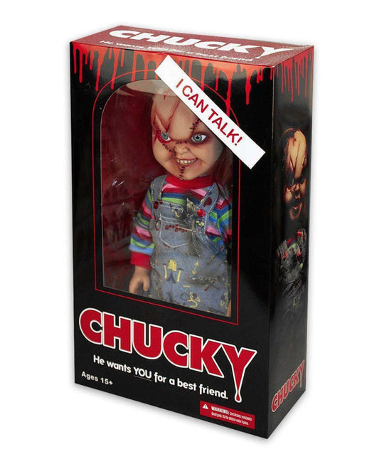 15” Mega Scale Talking Figure Chucky (Scarred Face)