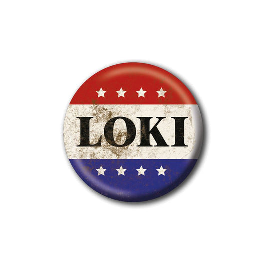 Loki (Vote Loki) 25mm Button Pin Badge